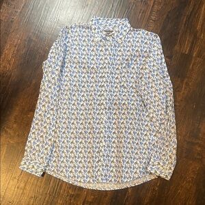 Ariat Kids Blue and White Button Down Shirt